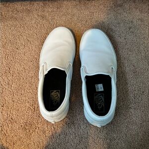 Vans Women’s White Slip-On Shoes